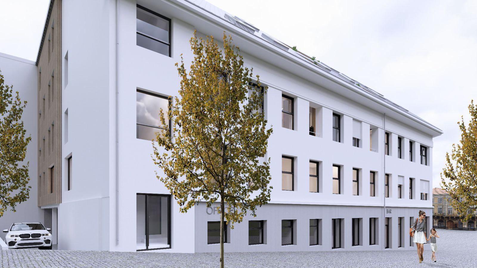 Vizualizácia objektu – pohľad spredu (široký záber)