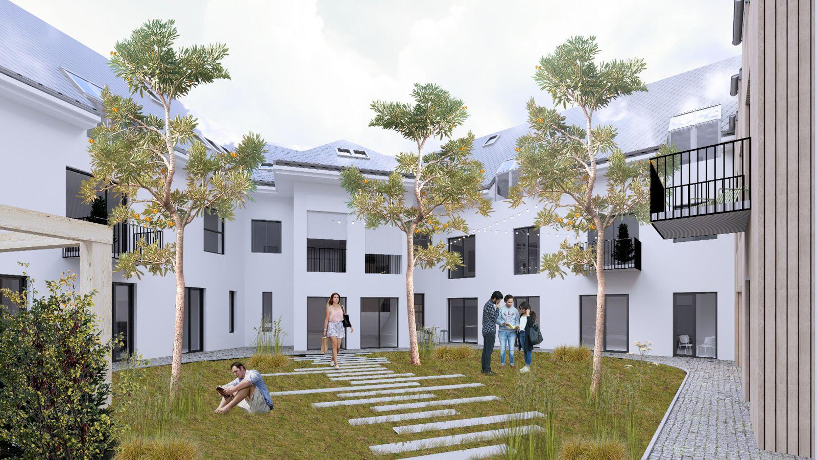 Zelené átrium / terasa – vizualizácia